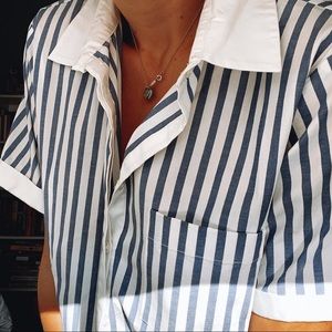 Tommy Hilfiger Short Sleeved Striped Burton Down